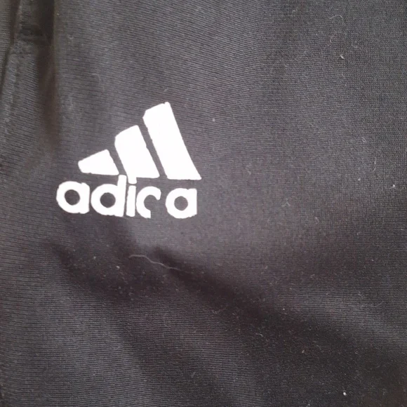 Adidas Boys Black Athletic Pants Size L - Picture 2 of 5
